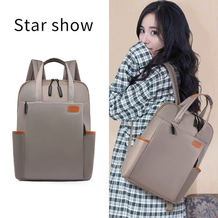 Authentic women's backpack, popular in Europe and America, casual and stylish, personalized nylon la