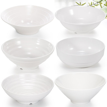 [Melamine] In miễn phí LOGO Bát mì Melamine Sứ giả Bát lớn Hương vị thương mại Bát Ramen Bát nhựa Mì