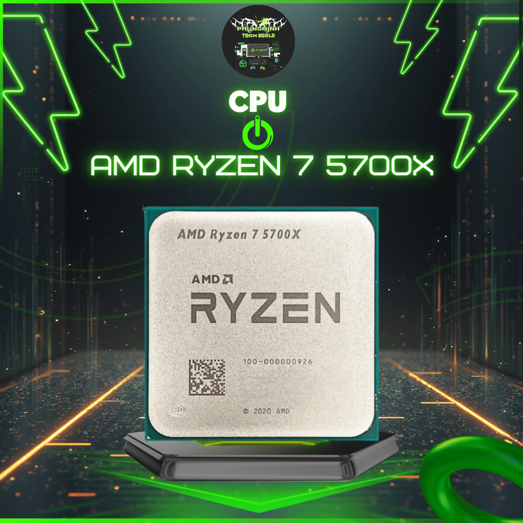 CPU AMD Ryzen 5 5500/5600X Ryzen 7 5700X Tray New | 6 Nhân 12 Luồng | Gaming, Đồ Họa | Socket AM4 | 