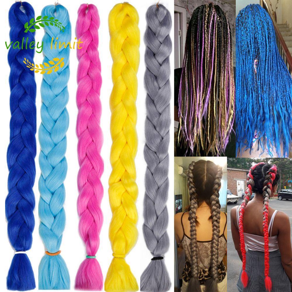 valley limit VALLEY LIMIT Jumbo Braiding Tổng hợp Kanekalon dành cho nữ Bím giả
