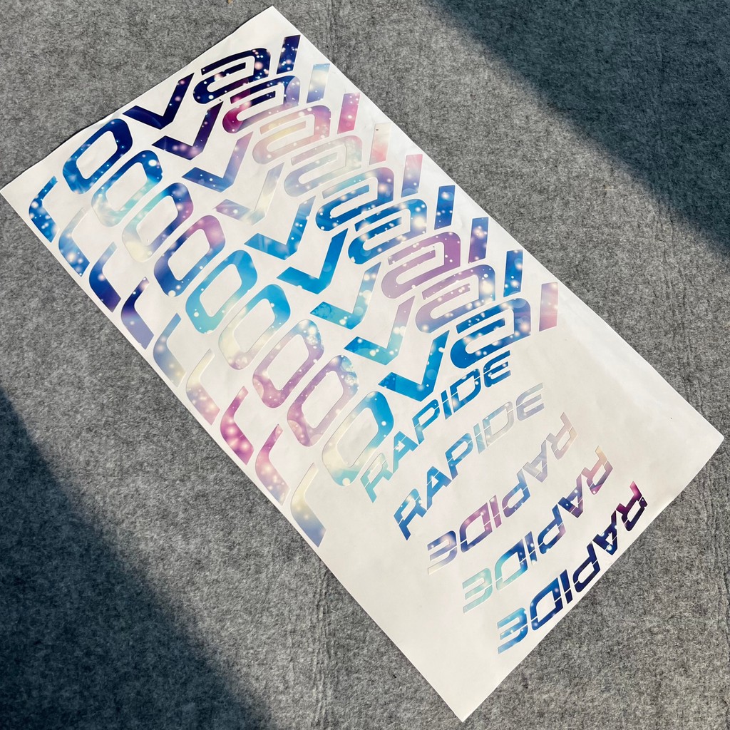 Thích hợp cho Lightning ROVAL RAPIDE CL2 Wheelset logo Thay đổi màu sắc Bảo hiểm Nhãn dán chống nước