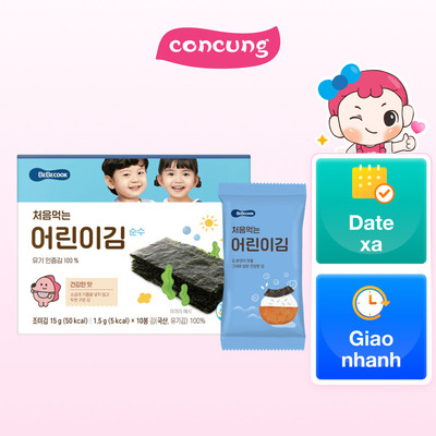 Rong biển hữu cơ tách muối cho bé BeBecook