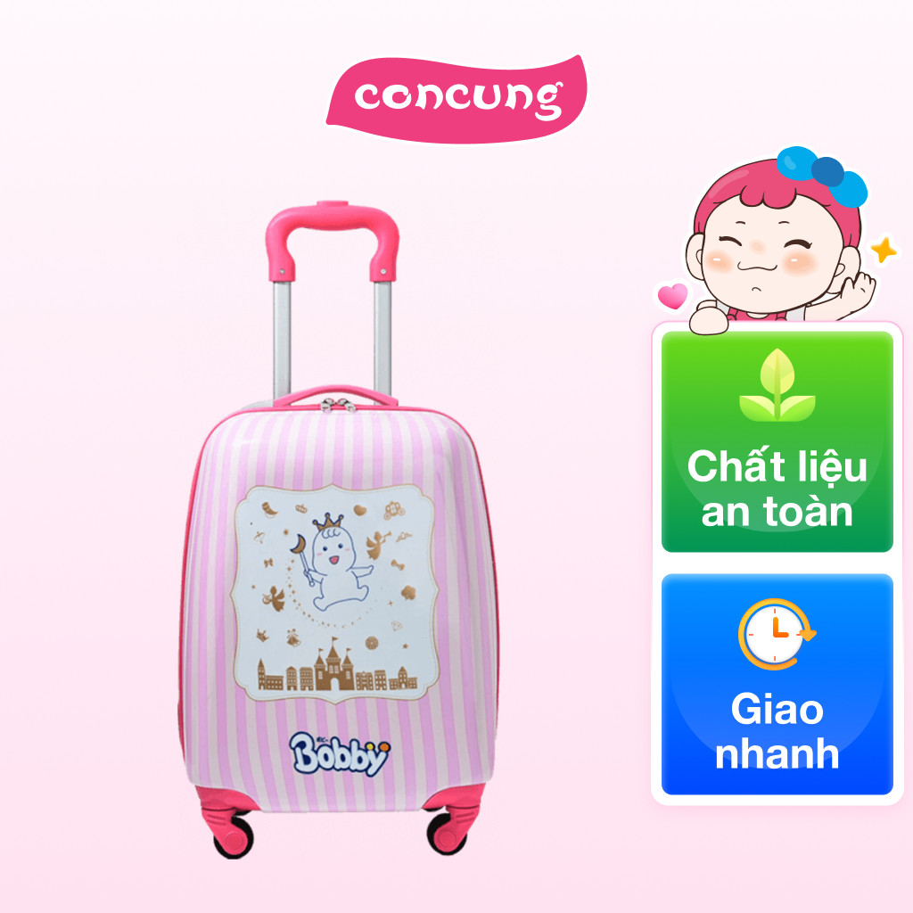 QT Bobby - Vali Bobby 16 inch cho bé (Hồng)