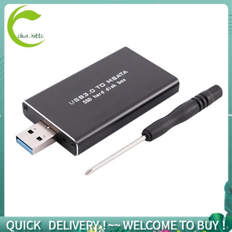 MSATA sang USB 3.0 sang MSATA SSD Bộ chuyển đổi đĩa cứng M2 SSD Hộp ổ cứng gắn ngoài