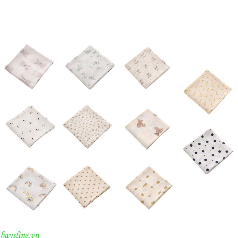 Baysline Muslin Swaddle Chăn Cotton Muslin Vuông Mềm Lớn Muslin Swaddles Muslin