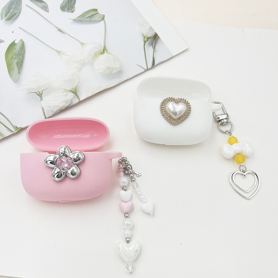 Ins Tai Nghe Dành Cho Baseus WM01 / WM02 02 + Ốp Lưng Có keychian Silicone Hộp Đựng Tai Nghe Cho Bas