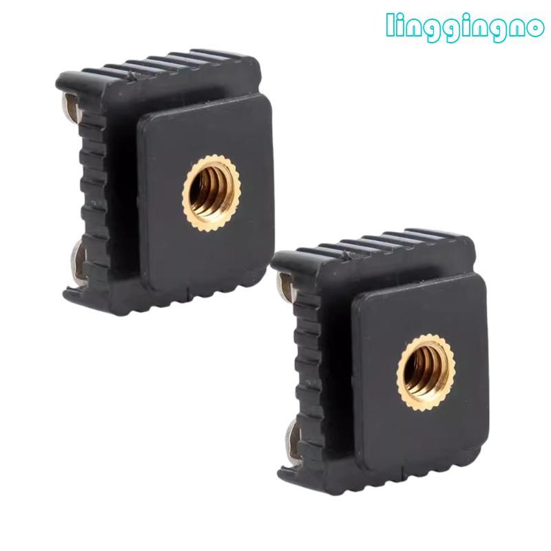 RR 2 Chiếc 1 4inch Flash Cold Speedight Supplies Hot Shoe Bracket Flash Hot Shoe Hot Shoe Adapter Mo