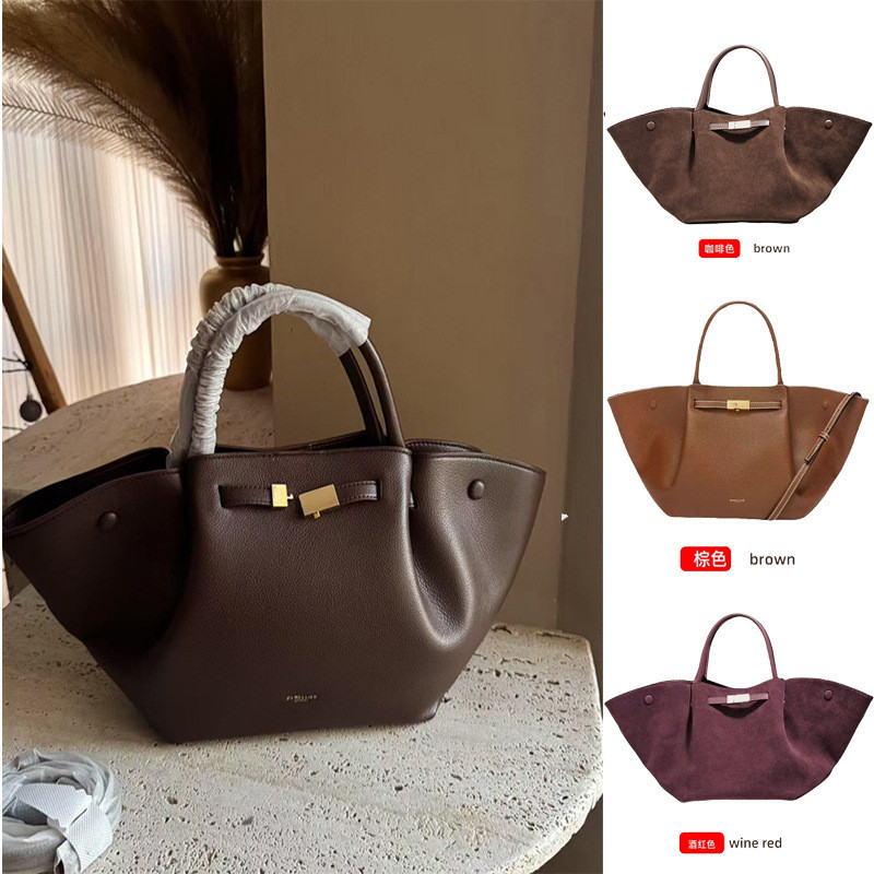 Demellier Da Lộn Cánh Túi Đi Lại Tất Cả Trận Đấu Lớn Kích Thước Nhỏ Túi New York Túi Xách Dung Tích 