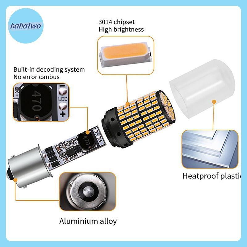 Ha 1 CÁI 1156-BAU15S Đèn báo rẽ Bóng đèn Led màu vàng Blinker Đèn xe tải siêu sáng VN