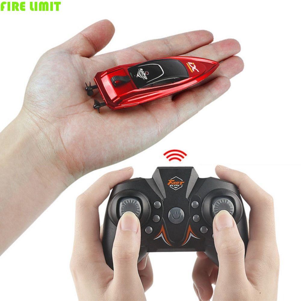 FIRE LIMIT Mini RC Boat, Thuyền điều khiển từ xa chống nước tốc độ cao, Đồ chơi bé trai Palm Boat 5k