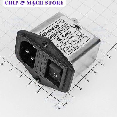 CW2B-10A-T Bộ Lọc Nguồn 1 Pha 10A 115/250V Chip & Mạch Store