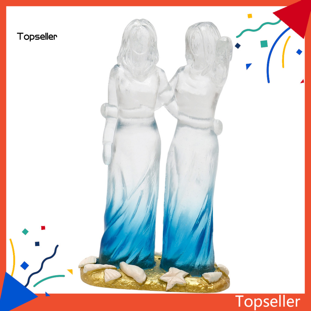 Áo * Quà Tặng Dành Cho Nữ Đặc Biệt Tình Bạn Hình Thủy Tinh Biển Phong Cách Chị Em Tượng Điêu Khắc Nh