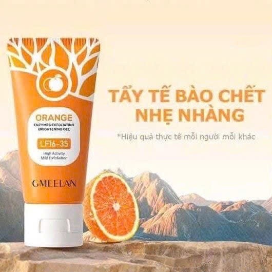 Tẩy tế bào chết orange gmeelan 50ml màu cam1234kk