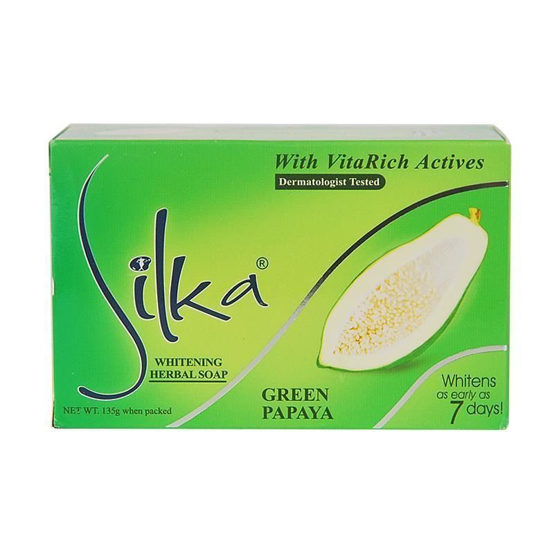 Philippines SILKA SOAP PAPAYA Philippines Mua PAPAYA Tẩy tế bào chết làm trắng da SOAP 135g1.16.55