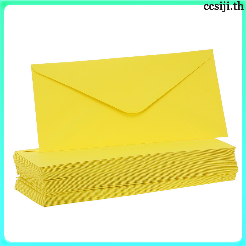 Bộ 50 Phong Bì Lời Mời: Phong Bì Màu 8.85 "X 4.32" & Vàng - Tuyệt Vời Cho Thiệp Chúc Mừng Thư Gửi Th