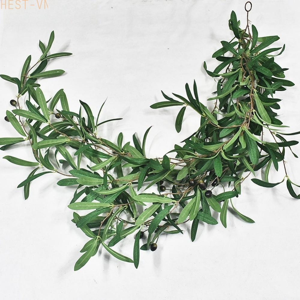 Realistic Artificial Olive Vine with Berries for Door Decor Outdoor Events 150cm