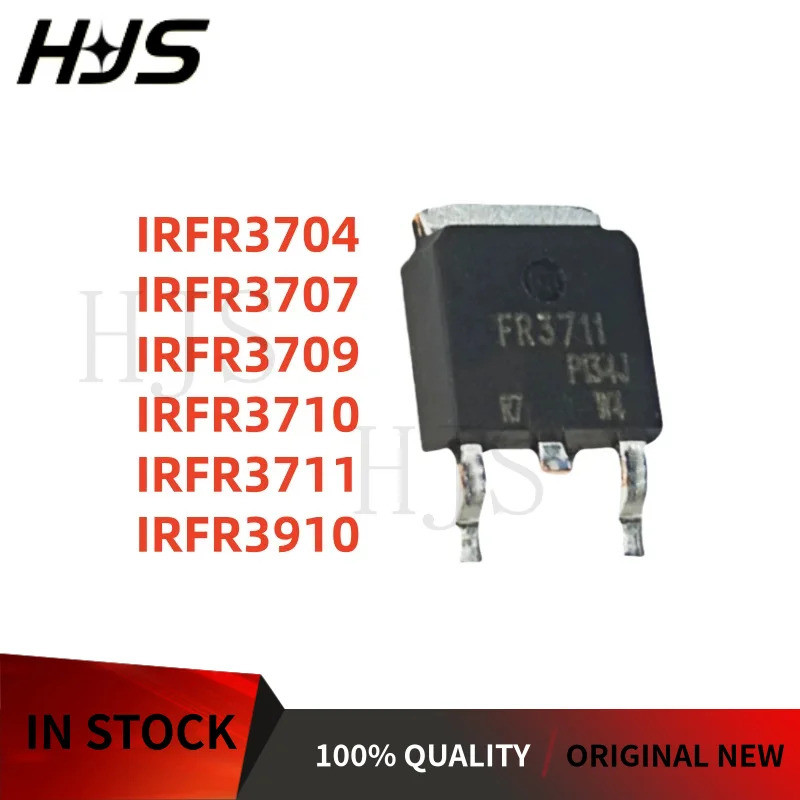 5 Chiếc IRFR3704 IRFR3707 IRFR3709 IRFR3710 IRFR3711 IRFR3910 FR3704 FR3707 FR3709 FR3710 FR3711 FR3