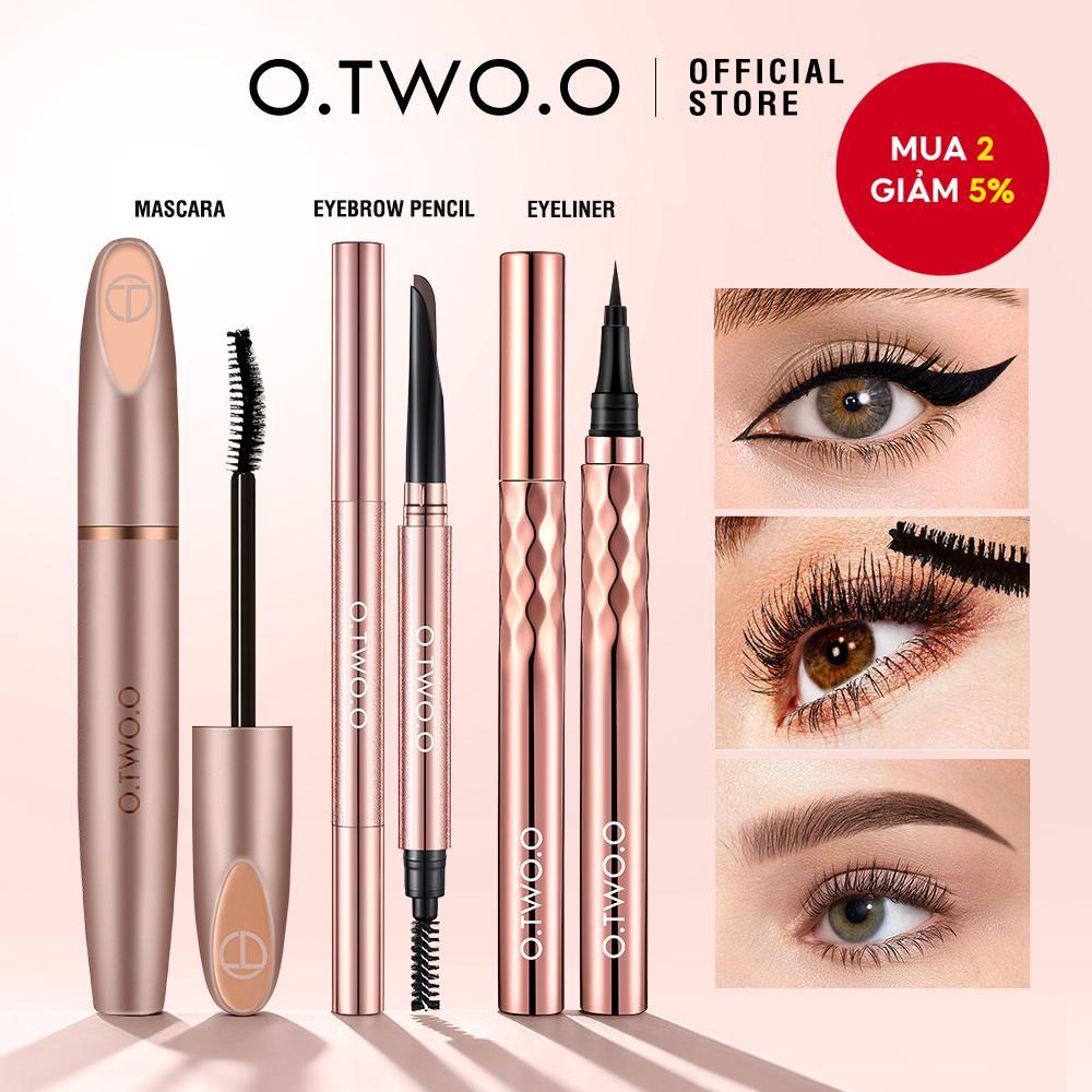 Bộ trang điểm mắt chống nước O.TWO.O 3 chiếc- Mascara, Bút kẻ mắt & Bút kẻ mắt, Lâu trôi & Chống nhò