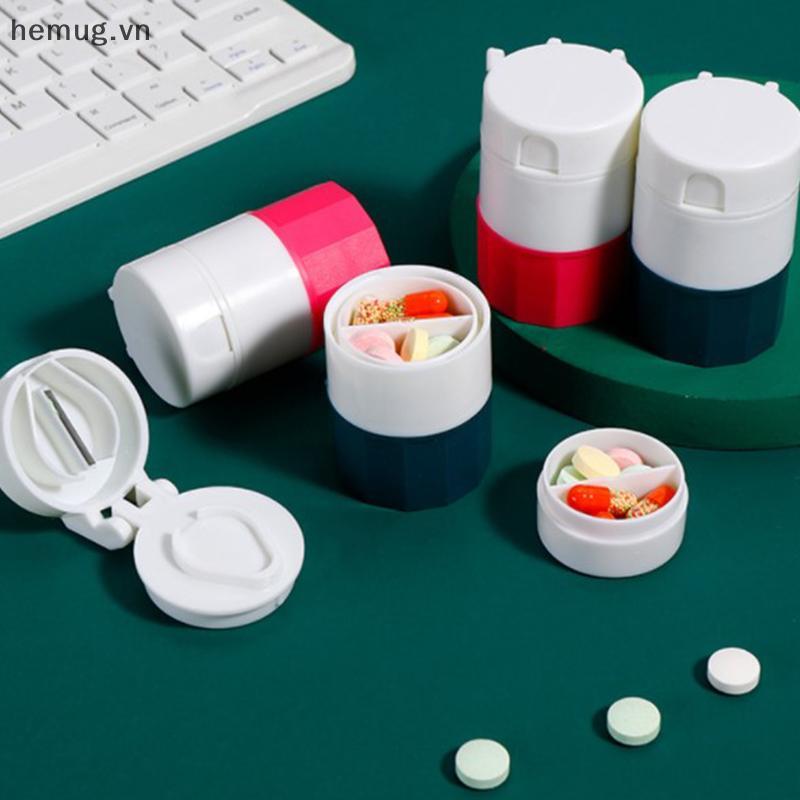 Hộp chia thuốc 4 lớp cầm tay 4 lớp