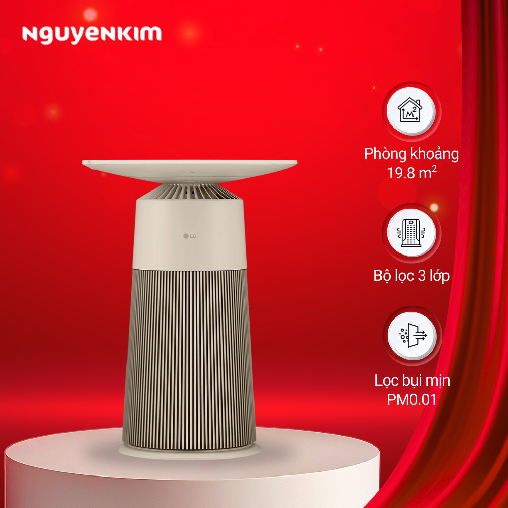 Máy lọc không khí LG PuriCare Aero Furniture AS20GPBK0 Màu Nâu
