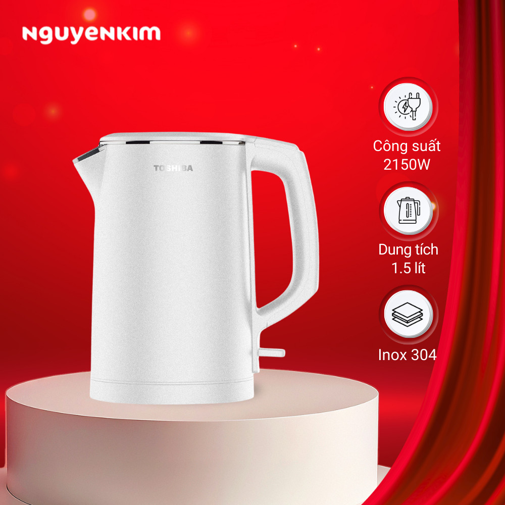 Bình đun siêu tốc Toshiba 1.5 Lít KT-15DS1PV
