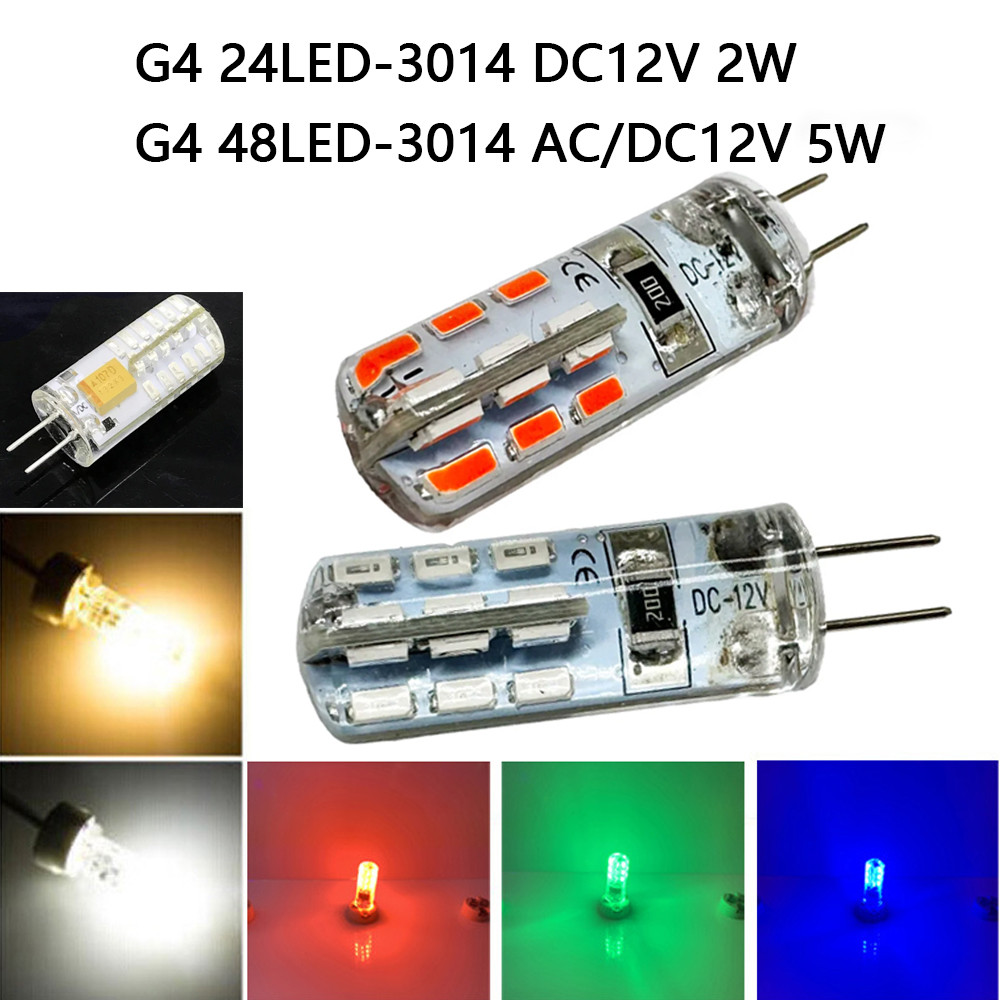 G4 2W 5W LED 220V Xanh G4 Đèn LED xanh 220V G4 LED 220V Đỏ Trắng Ấm LED G4 220V Xanh G4 220V Đèn LED