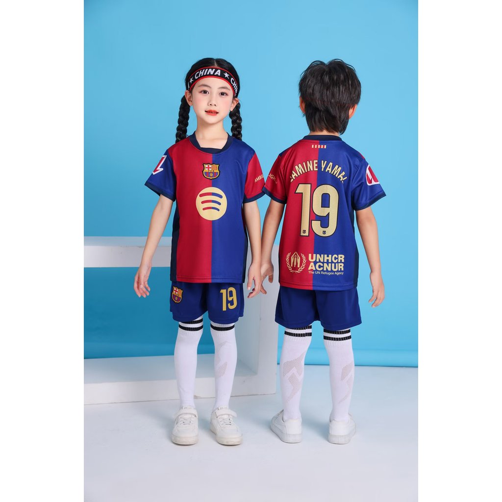 Học sinh tiểu học - Áo bóng đá Messi và CR7/JR Jersey - Bộ đồ thể thao trẻ em