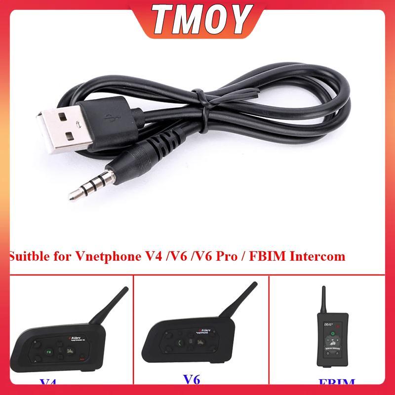 TMOY Mũ Bảo Hiểm Inte Phụ Kiện Cáp Sạc USB Cho Ejeas Vnetphone V6 V4 V4C V6C V6 Pro FBIM Mũ Bảo Hiểm