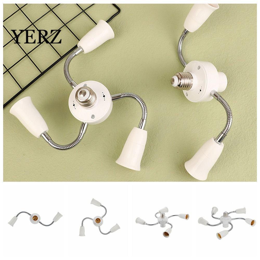 Bộ chuyển đổi giá đỡ đèn YZ E27, với bộ chuyển đổi bóng đèn ống mở rộng Bộ chia ổ cắm đèn E27, phụ k