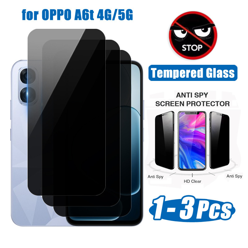 Dành Cho OPPO A6t 4G 5G Kính Cường Lực Riêng Tư Cho OPPO A6t Pro 4G A6 Pro A6X A6 4G 5G Phim Bảo Vệ 