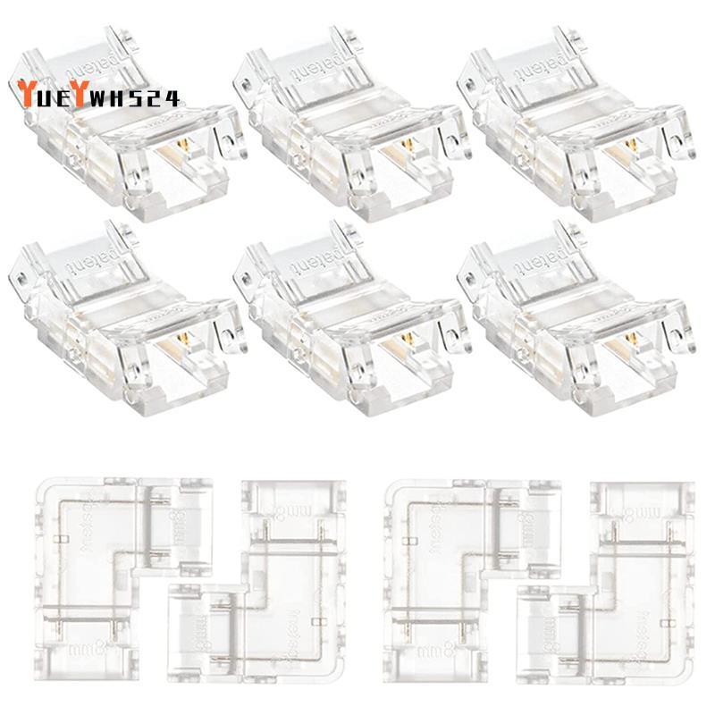 10 Miếng 2 Pin 8Mm Cob LED Kết Nối Bộ Phần Phụ Kiện Cho 8Mm Cob LED Dải Đèn