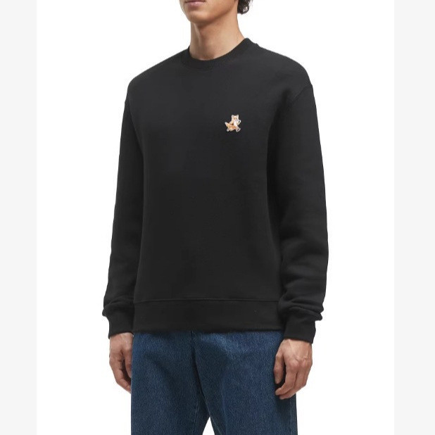 Áo nỉ Maison Kitsune Racing Fox - Áo thun cổ tròn dáng rộng phù hợp nam và nữ