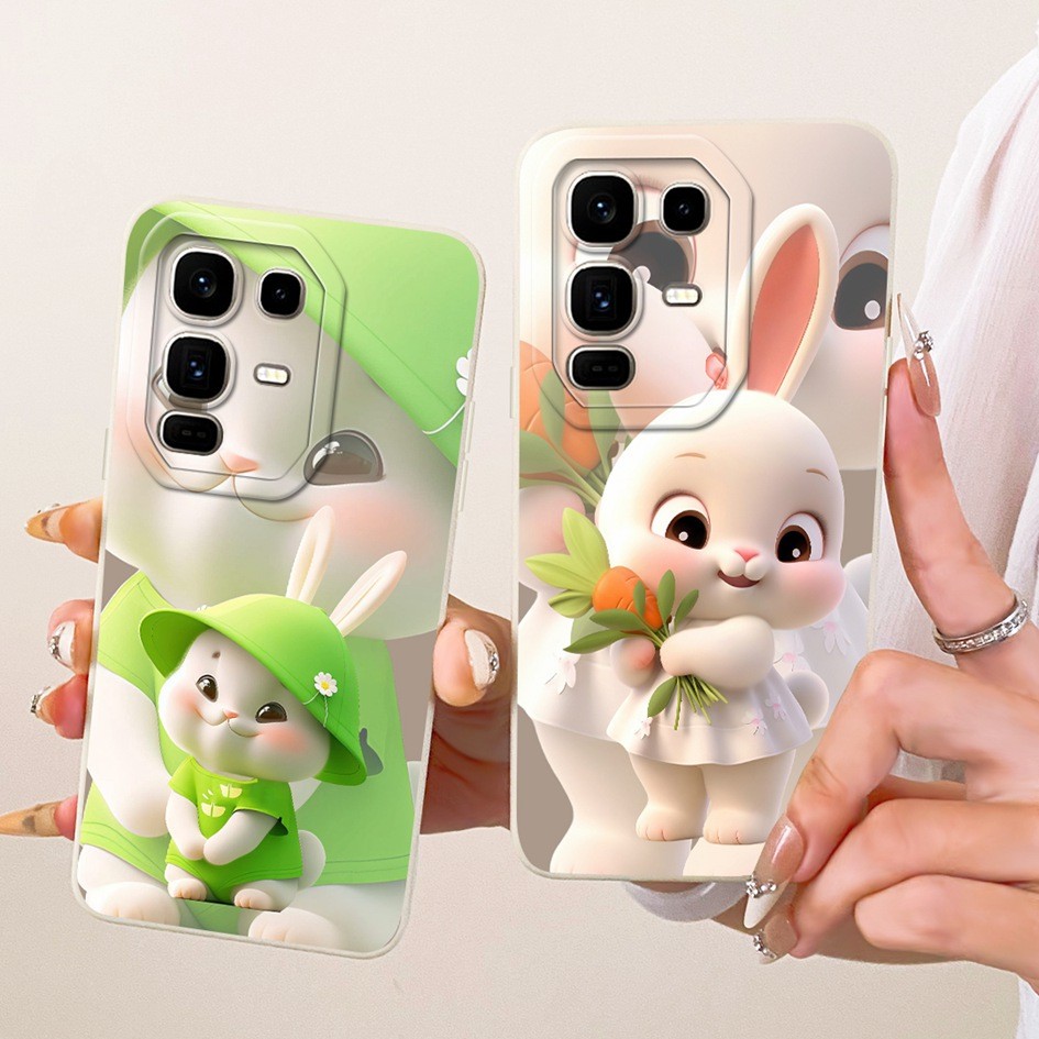 Dành Cho Infinix Note 50 Pro Plus Ốp Lưng X6856 Hoạt Hình Dễ Thương Thỏ Mèo Chống Sốc Silicon Dành C