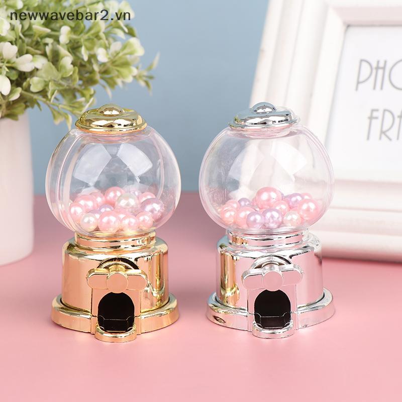 [Mới] Sweets Mini Candy Machine Bubble Toy Dispenser Coin Bank Kids Gift Toy Decor.