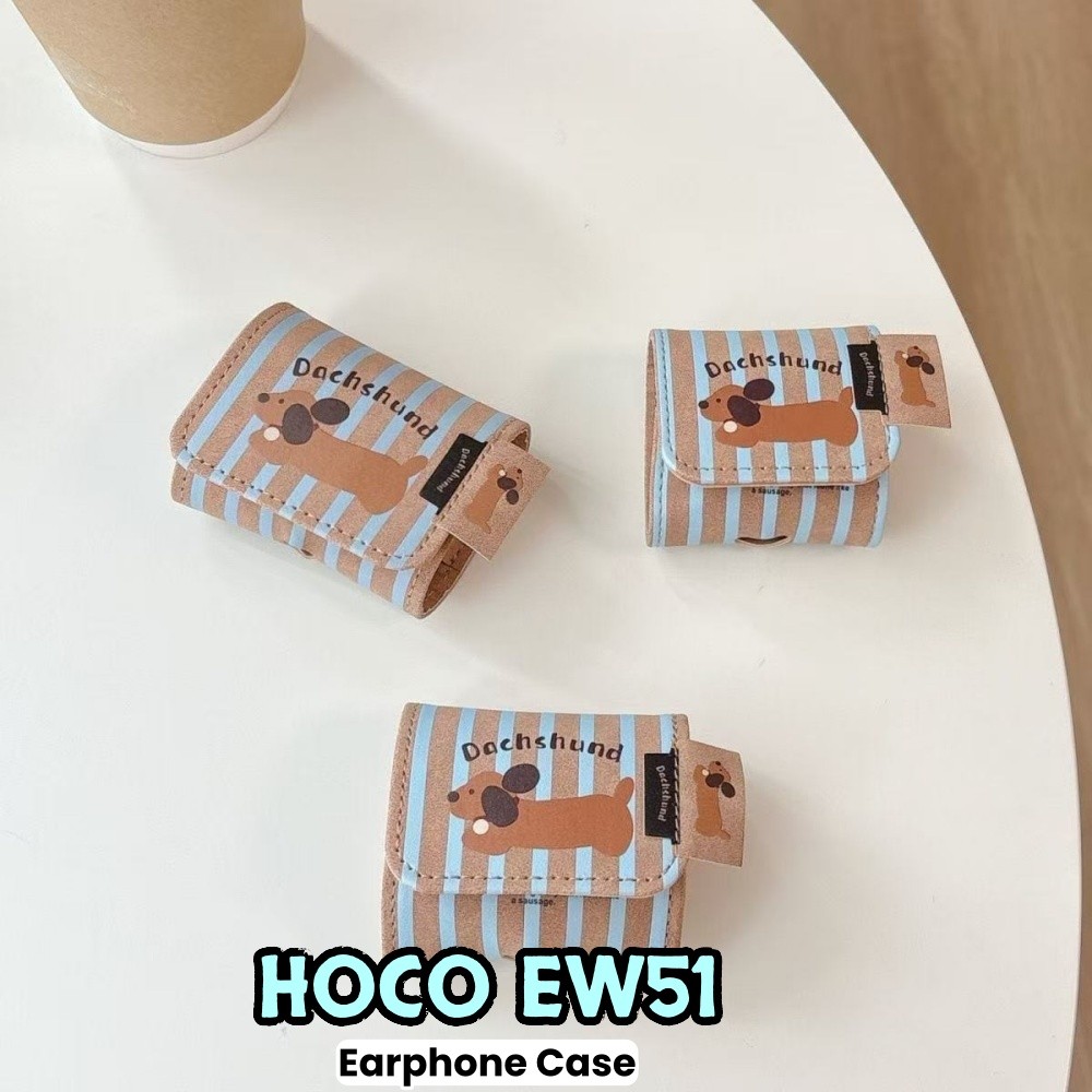 [Yoshida] Dành cho vỏ HOCO EW51 Vỏ bọc tai nghe dệt may hoạt hình dễ thương