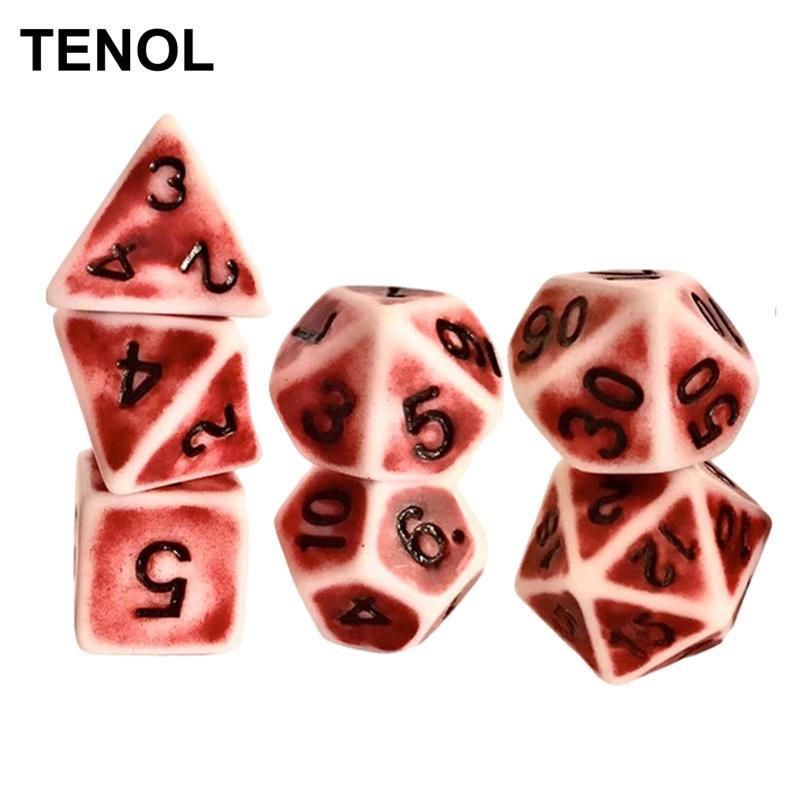 Polyhedral Acrylic D8 D10 D10 D12 D20 Trò chơi nhập vai đa năng & RPG MTG