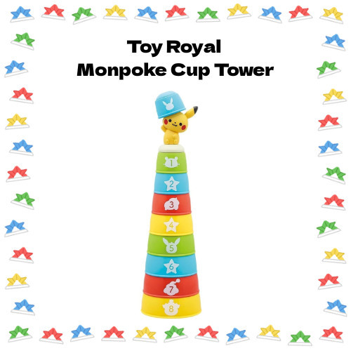 【DIRECT FROM JAPAN】Toy Royal Monpoke Cup Tower (Cup Play / Educational Toy)