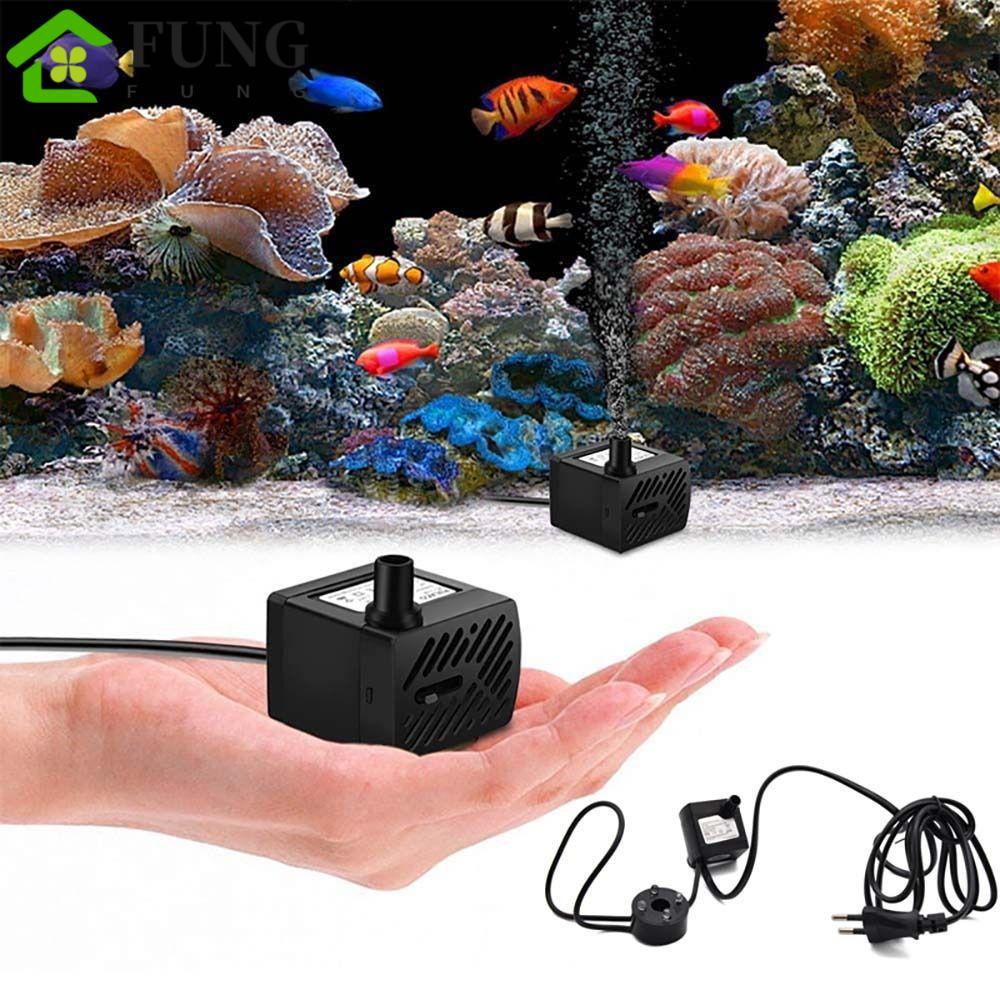 FUNG Bể Cá Máy Bơm Nước Động Cơ Mini Mạnh Mẽ Máy Bơm Cá Aerator Bể Cá Nước Chu Kỳ Cá Đài Phun Nước