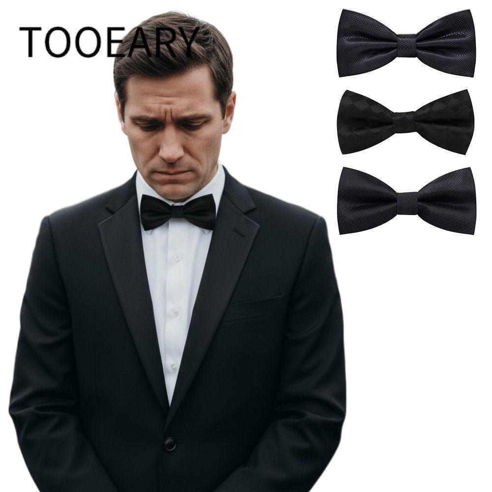 Trâm cài áo thắt nơ đen bằng polyester sáng tạo, phù hợp cho tang lễ