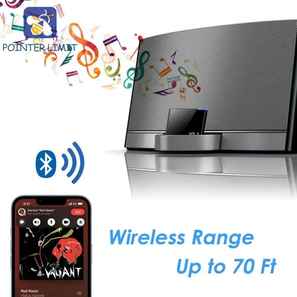 Bộ chuyển đổi không dây Bluetooth giới hạn POINTER, Bộ thu âm thanh Bluetooth 5.1 5.1 không dây, Bộ 