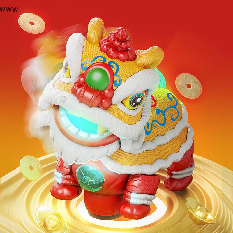 OOO Trung Quốc Lion Dance đồ chơi, điện Lion Dance với đèn và âm nhạc, vui lắc đầu Lion Dance đồ chơ