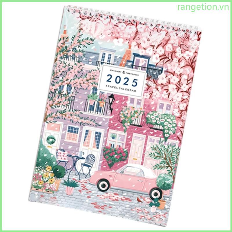 RAN 2025 Lịch Du Lịch Treo Tường Lịch Từ 01 2025 Đến 12 2025 Hai Dây Ràng Buộc Lịch Hàng Tháng Cho V