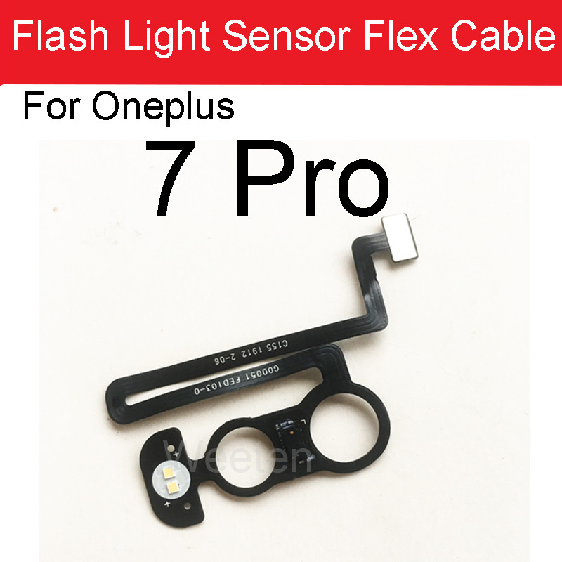 Đèn Flash Phía Sau Đèn Pin Cảm Biến Cáp Mềm Cho Oneplus 7 Pro Đèn Pin Flex Ribbon Cho One Plus 7pro 