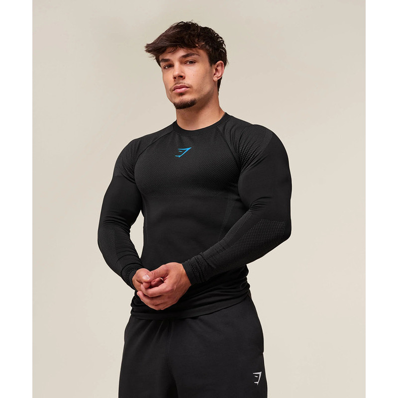 Gymshark Áo thun nam thoáng khí co giãn, phù hợp vận động thể thao