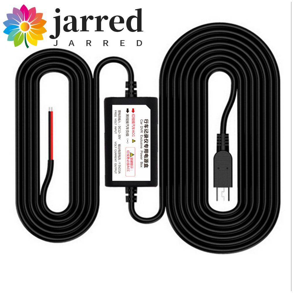 JARRED Dash Cam Hardwire Kit Bộ sạc Camera ô tô 3.2m Dây sạc USB Dây nguồn Phụ kiện ô tô Gương DVR B