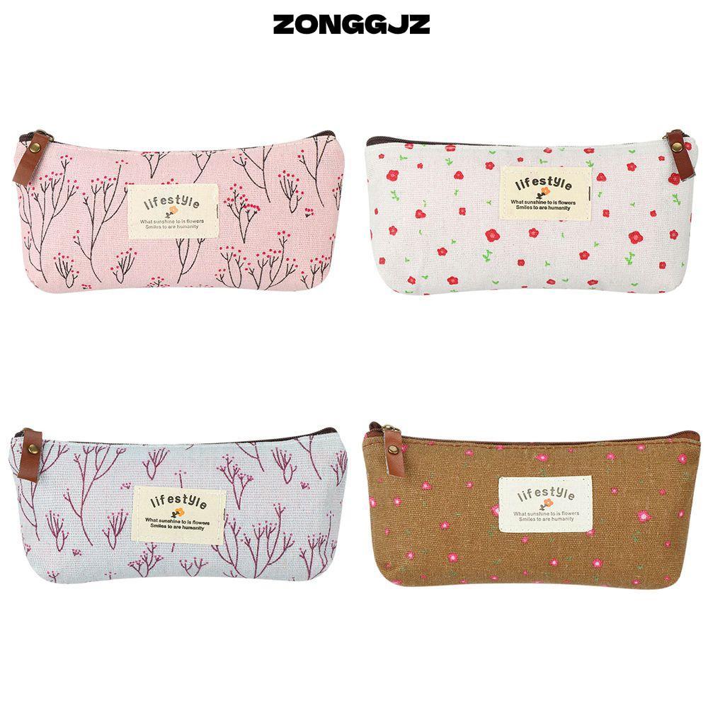 ZONGGJZ Mục Vụ Hoa Bút Chì Quà Tặng Phụ Kiện Bút Túi Hộp Bút Chì Đáng Yêu