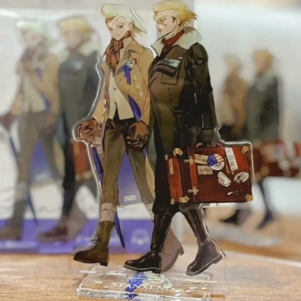 Standee anime Dr Stone mô hình mica Stanley Xeno trang trí bàn học quà tặng sưu tầm phụ kiện decor m