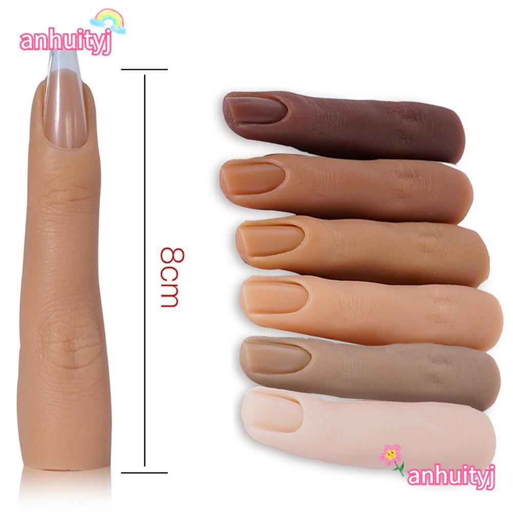 ANHUITYJ 1 Cái Ngón Tay Giả 8cm 6 Màu Gel Mẫu Thực Hành Ngón Tay Giả