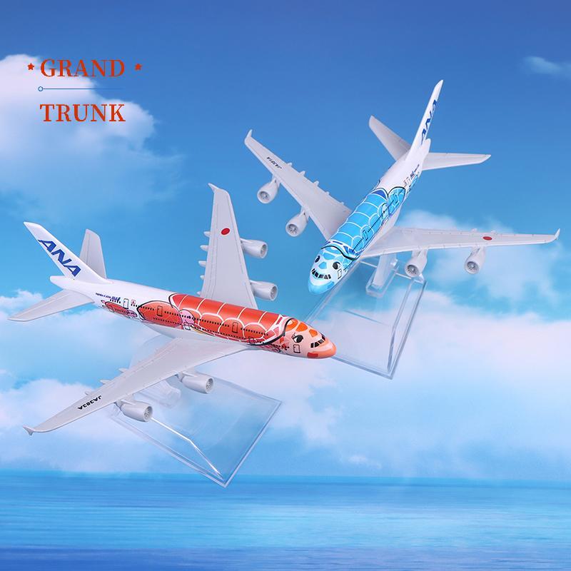 [GRAND-t] Tranh rùa biển ANA Airbus A380 Mô hình máy bay Mô hình máy bay Diecast Máy bay kim loại Mo