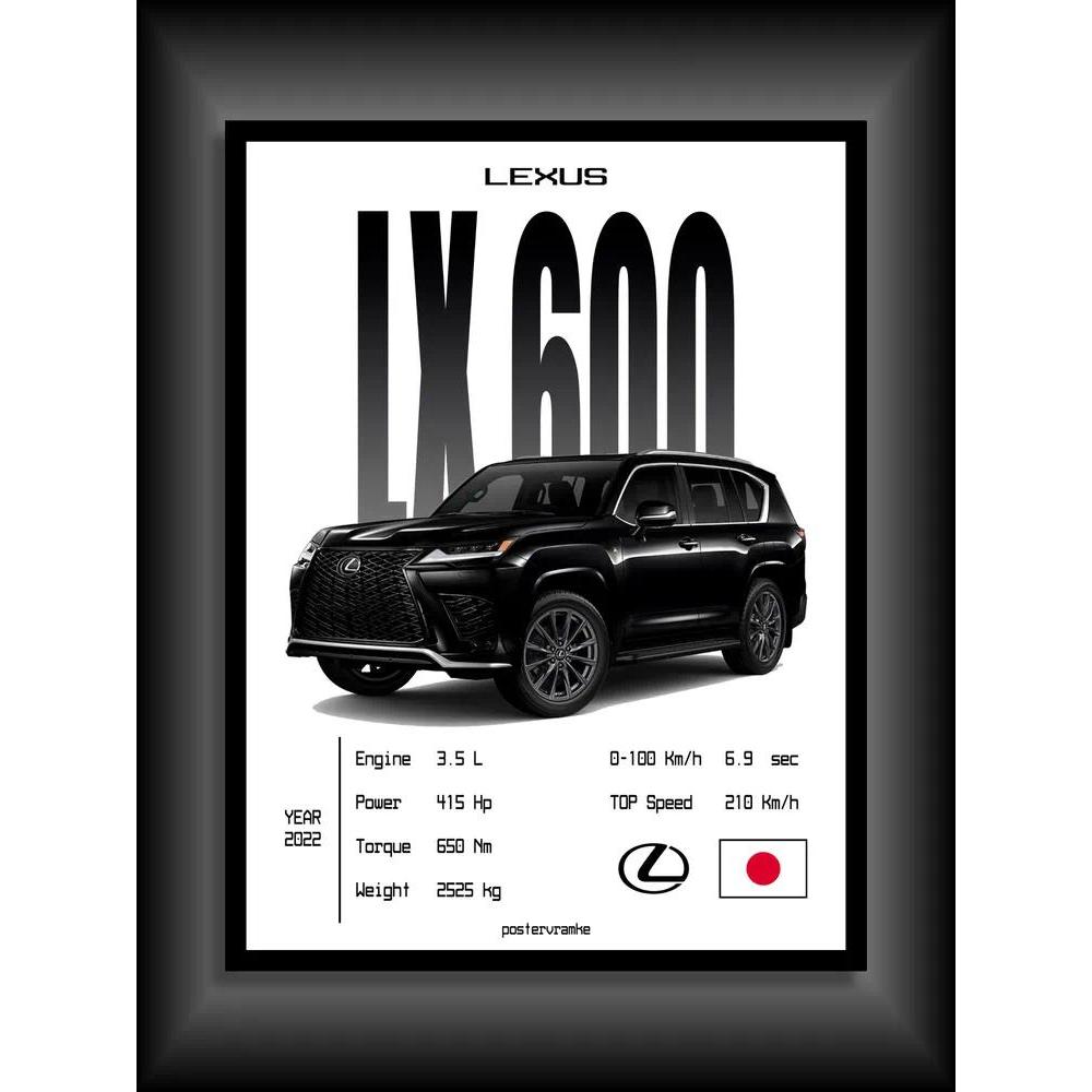 Poster ô tô vải 1 mảnh Lexus LX600 J310